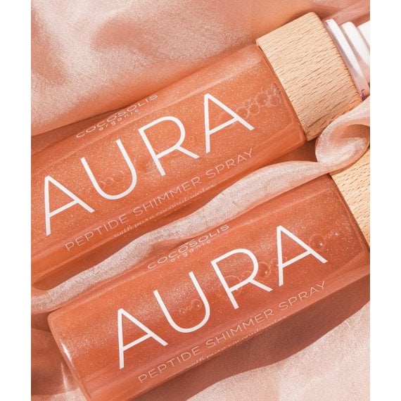 Cocosolis Aura Peptide Shimmer Spray Спрей за тяло с шимър ефект с пептиди