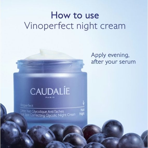 Caudalie Vinoperfect Нощен крем за лице против тъмни петна