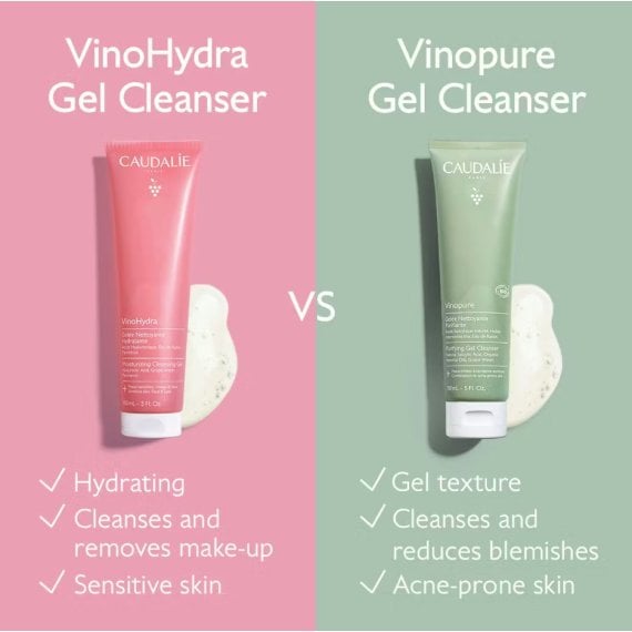 Caudalie VinoHydra Хидратиращ почистващ гел за лице