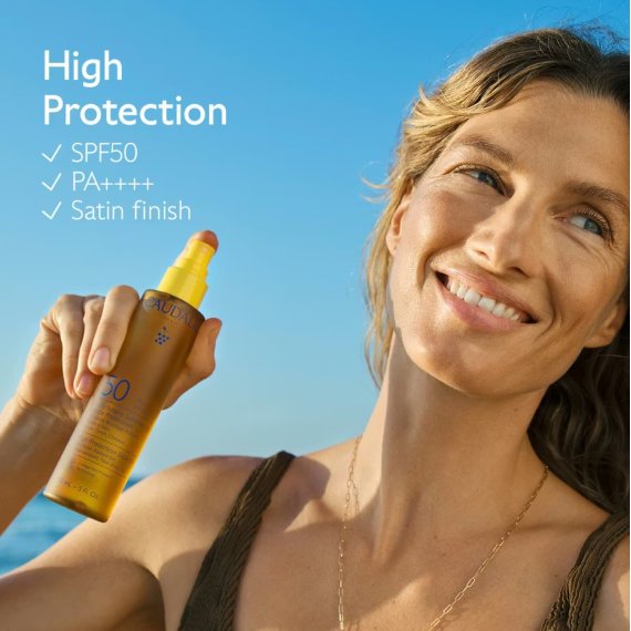 Caudalie Vinosun Озаряващо олио с висока защита SPF50