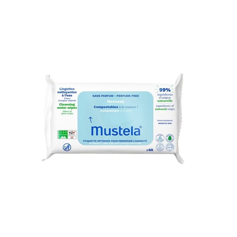 Mustela Почистващи кърпички с вода