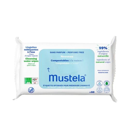 Mustela Почистващи кърпички с вода