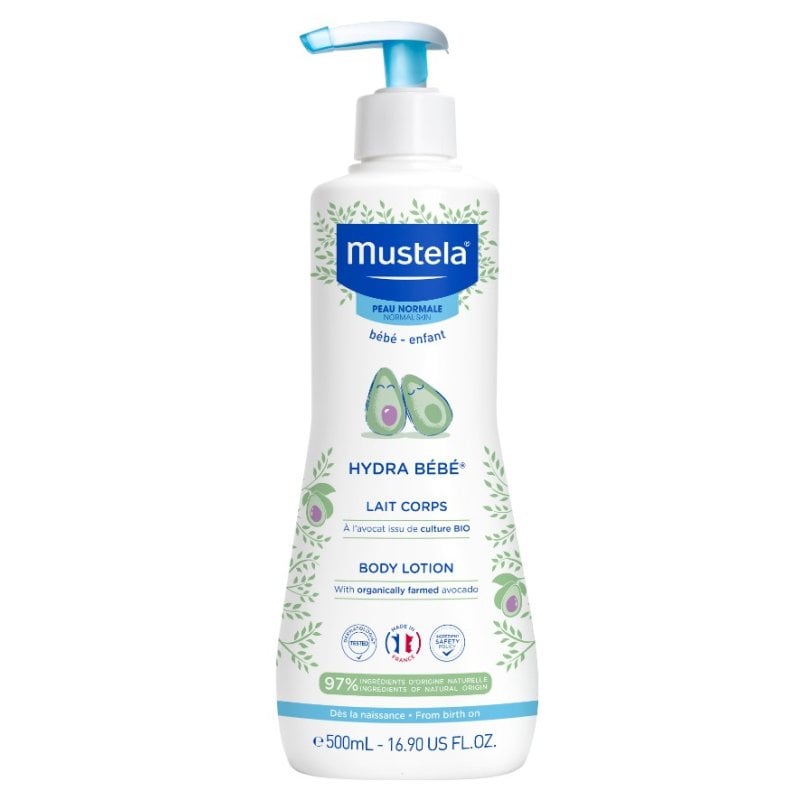 Mustela Hydra Bebe Лосион за тяло за нормална кожа, Размер 500 ml