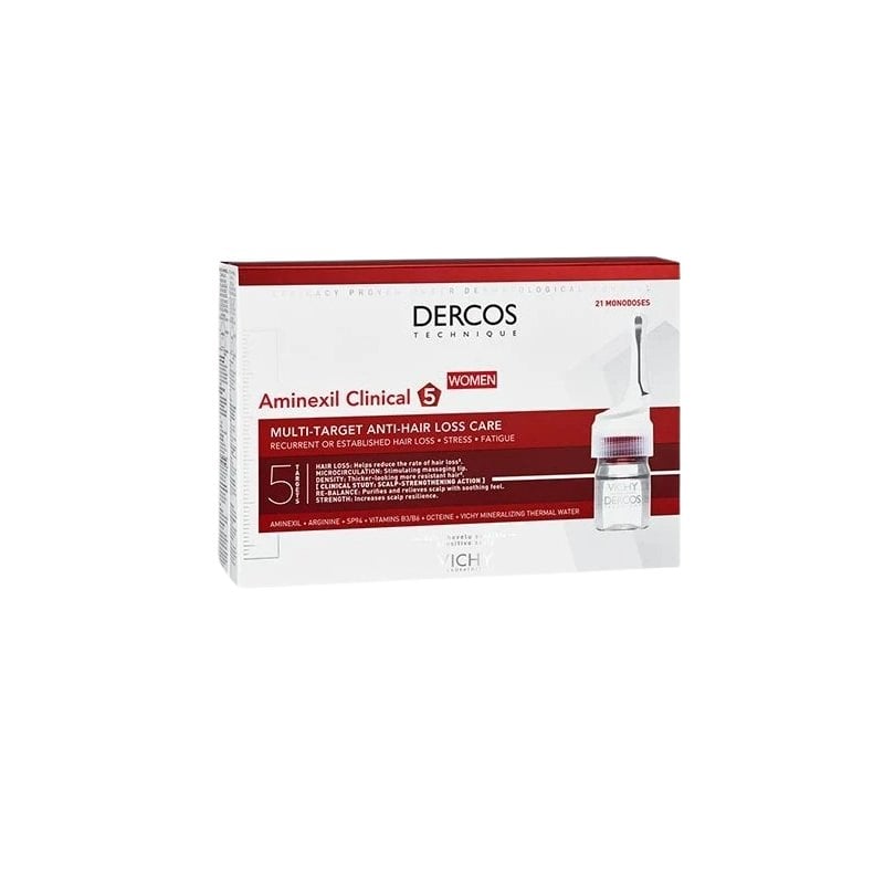 Vichy Dercos Aminexil Clinical 5 Multi-Target Anti-Hair Loss Treatment for Women Терапия за жени против косопад