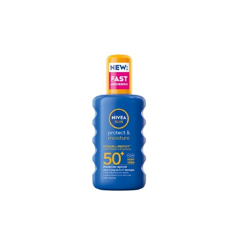 Nivea Sun Protect & Moisture Слънцезащитен спрей SPF50+