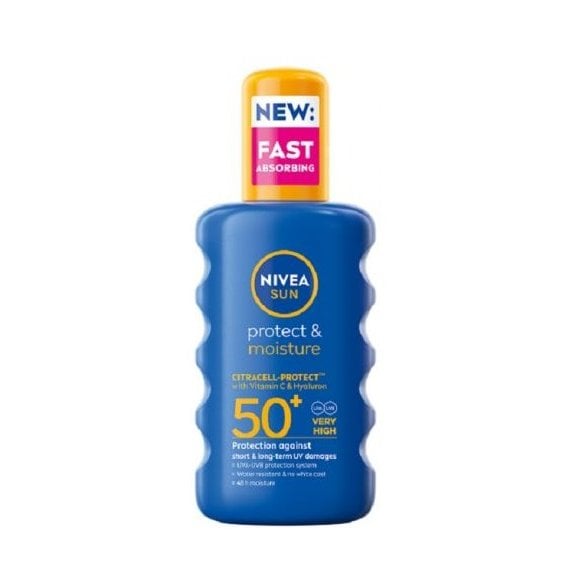 Nivea Sun Protect & Moisture Слънцезащитен спрей SPF50+