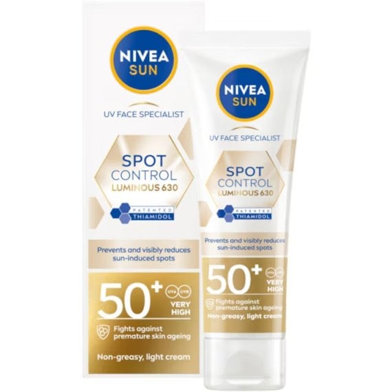 Nivea Sun Слънцезащитен крем за лице Luminous против пигментация SPF 50+