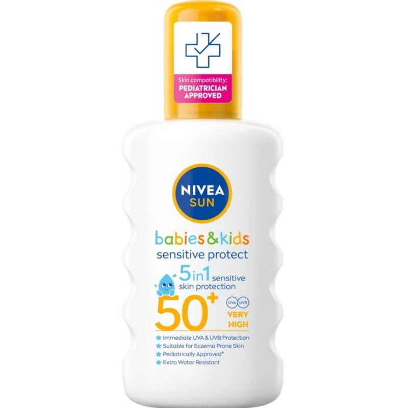 Nivea Sun Pure & Sensitive Детски слънцезащитен спрей SPF50+