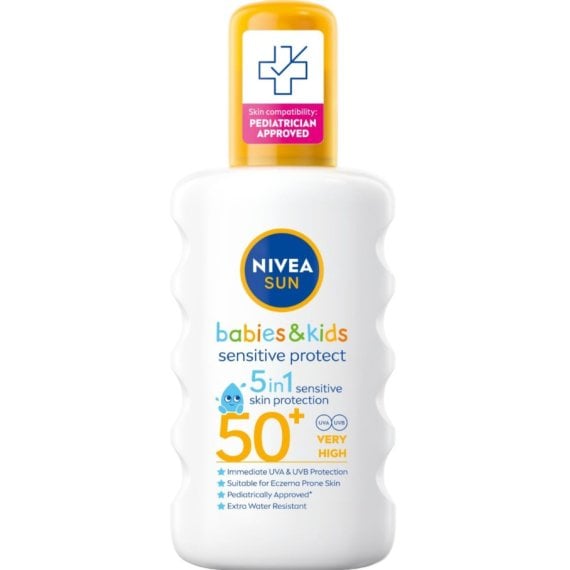 Nivea Sun Pure & Sensitive Детски слънцезащитен спрей SPF50+