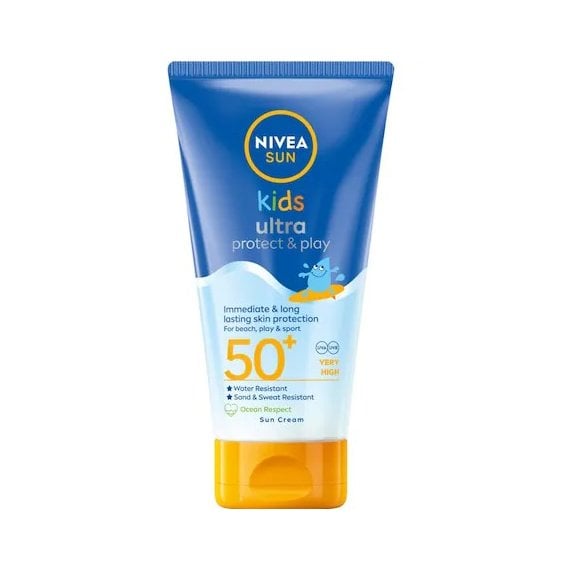 Nivea Sun Kids Ultra Protect & Play Водоустойчив слънцезащитен лосион за деца SPF 50+