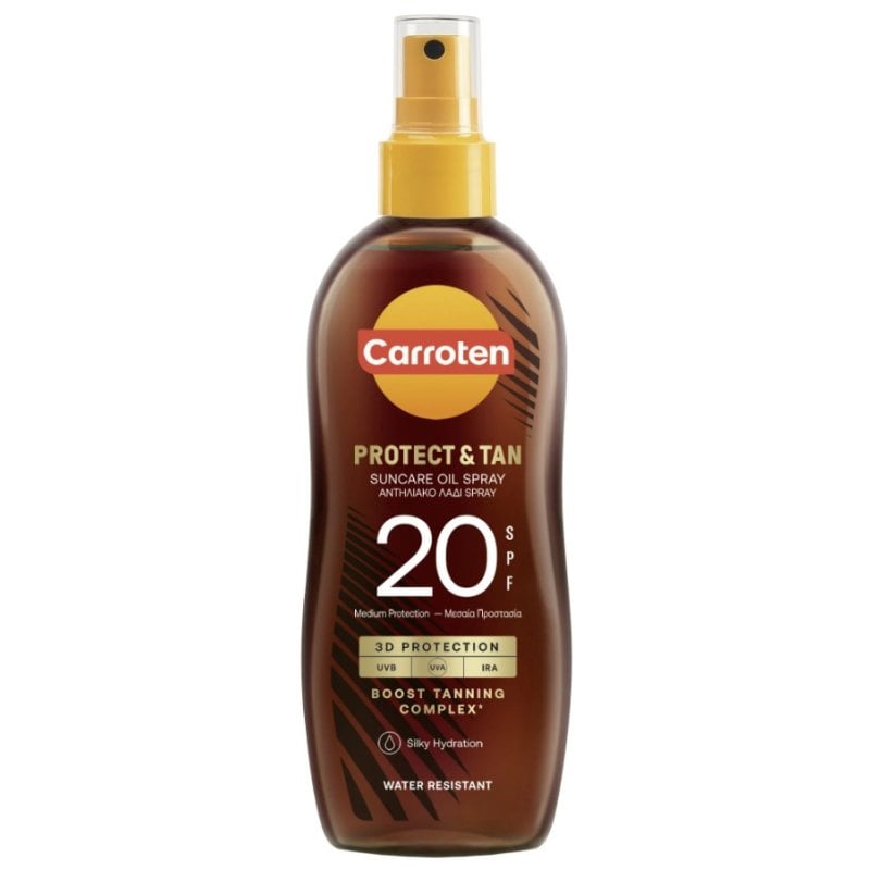 Carroten Protect & Tan Слънцезащитно олио за бърз тен SPF20