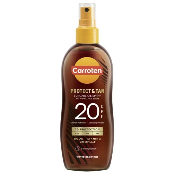Carroten Protect & Tan Слънцезащитно олио за бърз тен SPF20