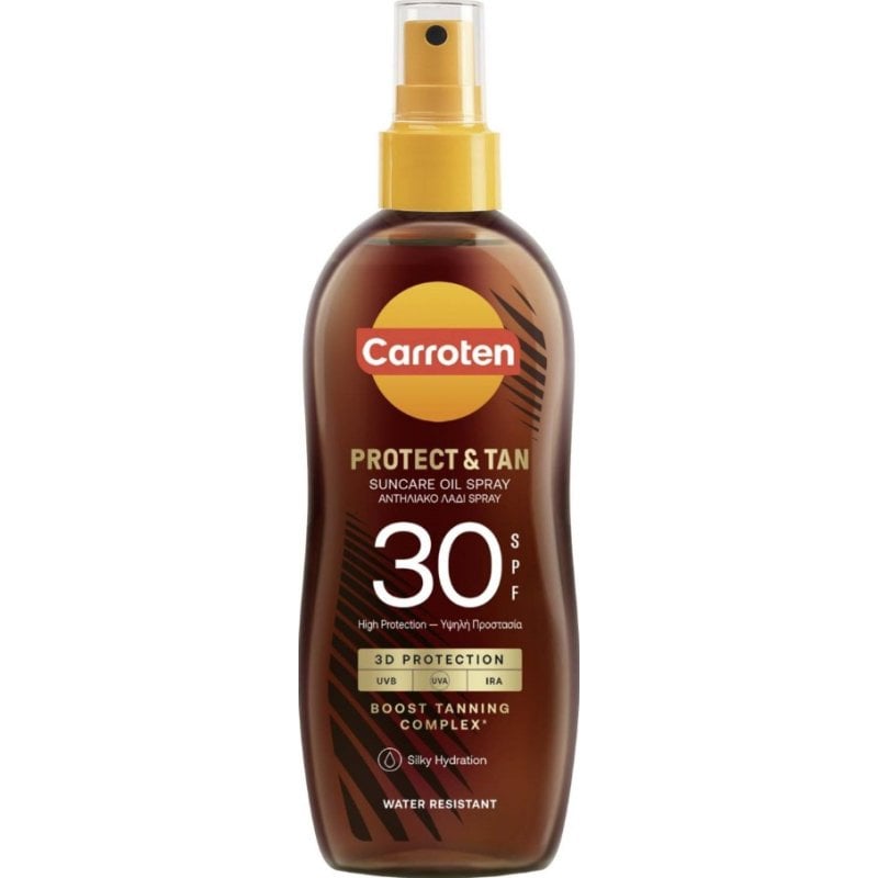 Carroten Protect & Tan Слънцезащитно олио за бърз тен SPF30
