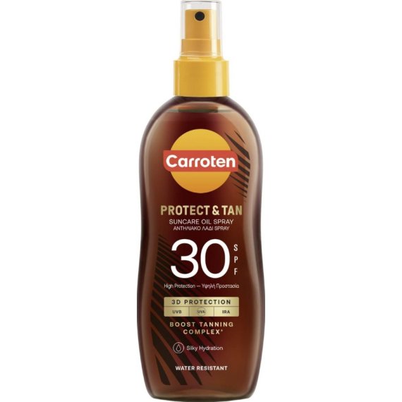 Carroten Protect & Tan Слънцезащитно олио за бърз тен SPF30