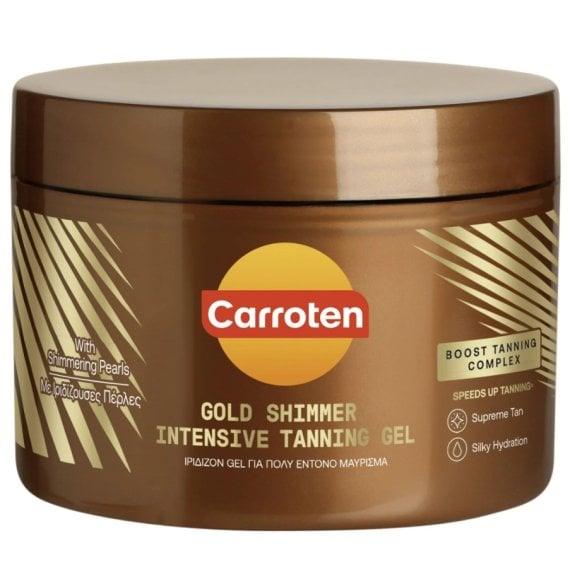 Carroten Gold Shimmer Tanning Gel Гел за интензивен тен с шимър ефект