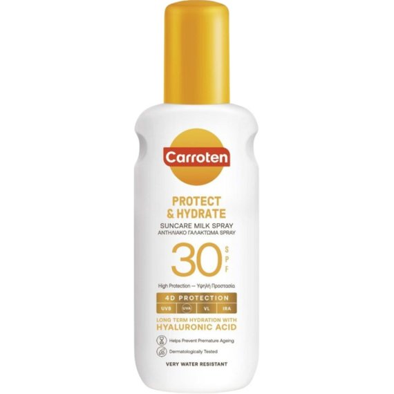 Carroten Protect & Hydrate Suncare Milk Spray Слънцезащитно мляко спрей SPF30