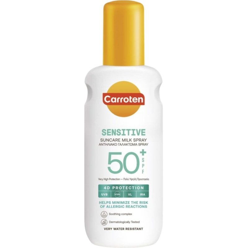 Carroten Sensitive Слънцезащитно мляко спрей SPF50+