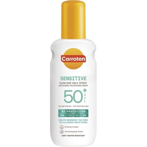 Carroten Sensitive Слънцезащитно мляко спрей SPF50+