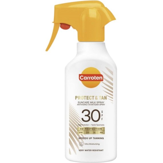 Carroten Protect & Tan Suncare Milk Spray Слънцезащитно мляко спрей SPF30