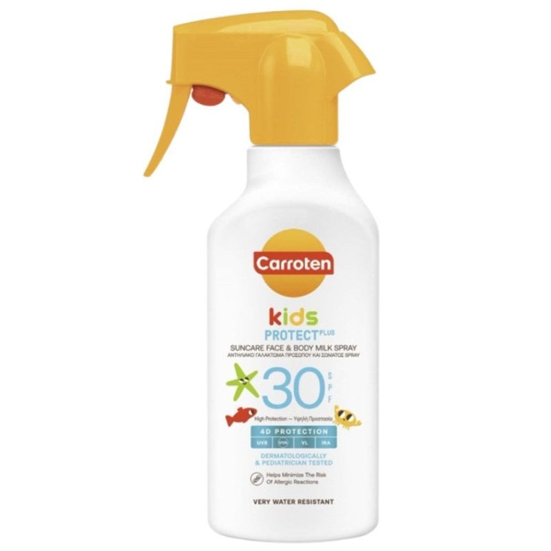 Carroten Kids Слънцезащитно спрей мляко за деца за лице и тяло SPF50