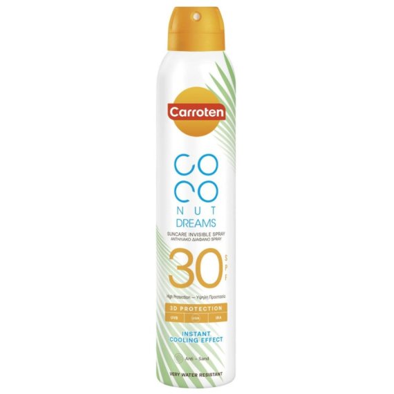 Carroten Coconut Dreams Слънцезащитен сух спрей за тяло SPF30