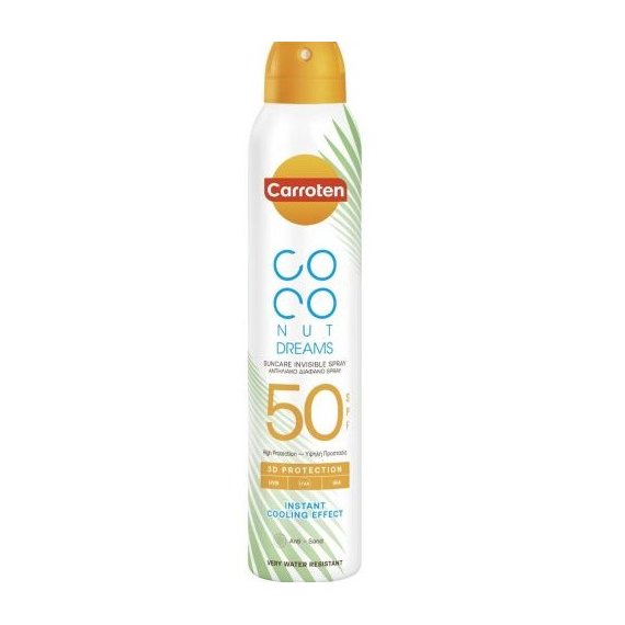 Carroten Coconut Dreams Слънцезащитен сух спрей за тяло SPF50