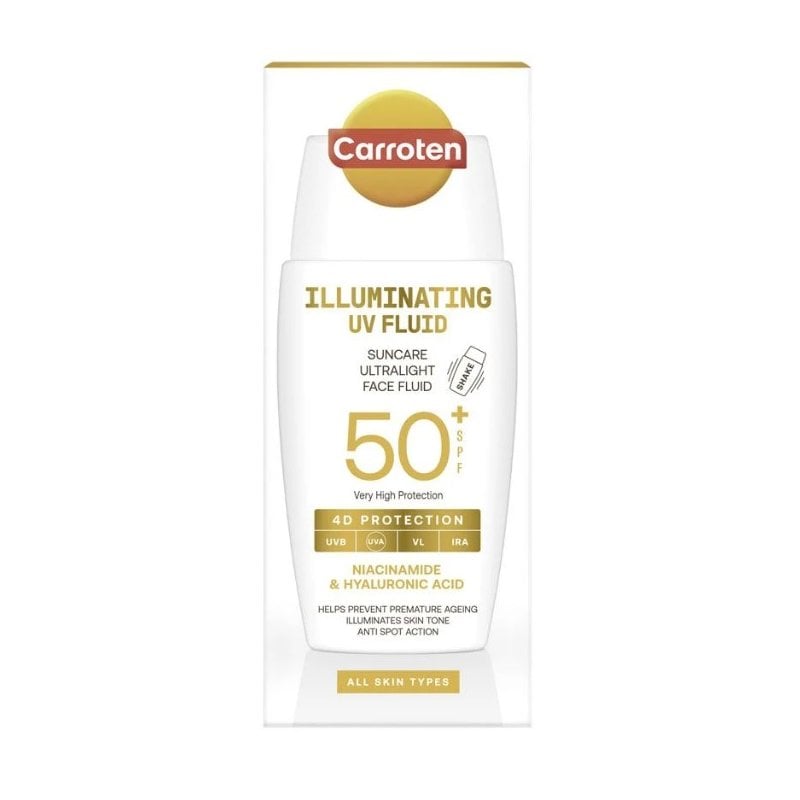 Carroten Illuminating UV Fluid Слънцезащитен флуид за лице SPF50+