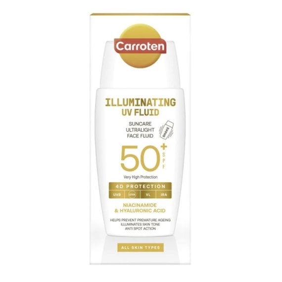 Carroten Illuminating UV Fluid Слънцезащитен флуид за лице SPF50+