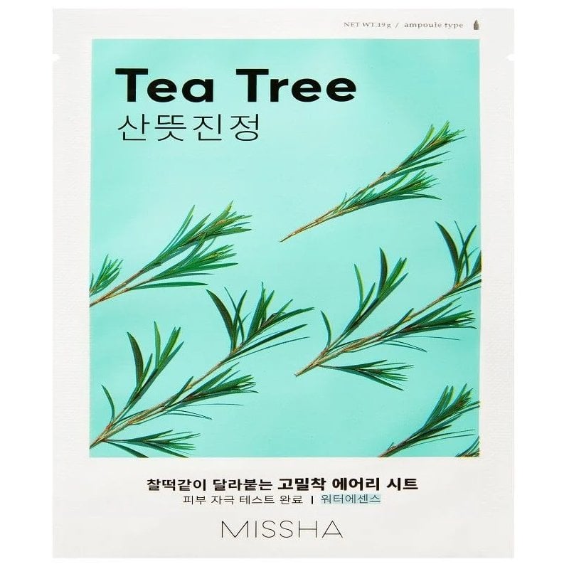 Missha Airy Fit Лист маска за лице, Размер Tea tree