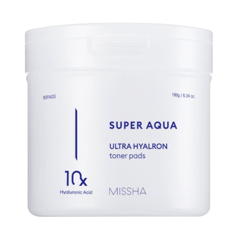 Missha Super Aqua 10x Hyaluronic Acid Ultra Hyalron Toner pads