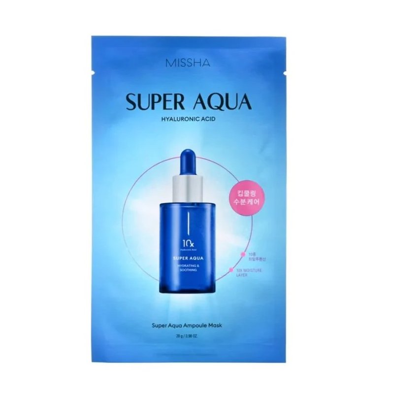 Missha Super Aqua 10x Hyaluronic Acid Ampoule mask Ампула маска за лице