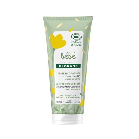 Klorane Bebe Calendula Бебешки хидратиращ крем за лице и тяло