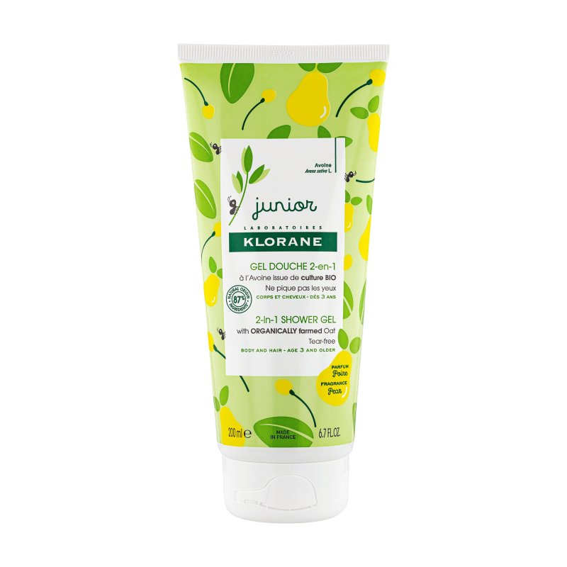 Klorane Junior Oat Детски душ-гел 2 в 1 с круша