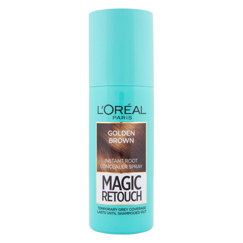 L`Oreal Paris MAGIC RETOUCH Спрей за прикриване на бели корени 10 Golden Brown, Размер 1 брой