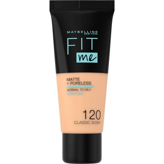 Maybelline FIT ME MATTE Фон дьо тен 120 CLASSIC IVORY