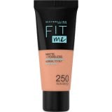 Maybelline FIT ME MATTE Фон дьо тен 250 Sun Beige