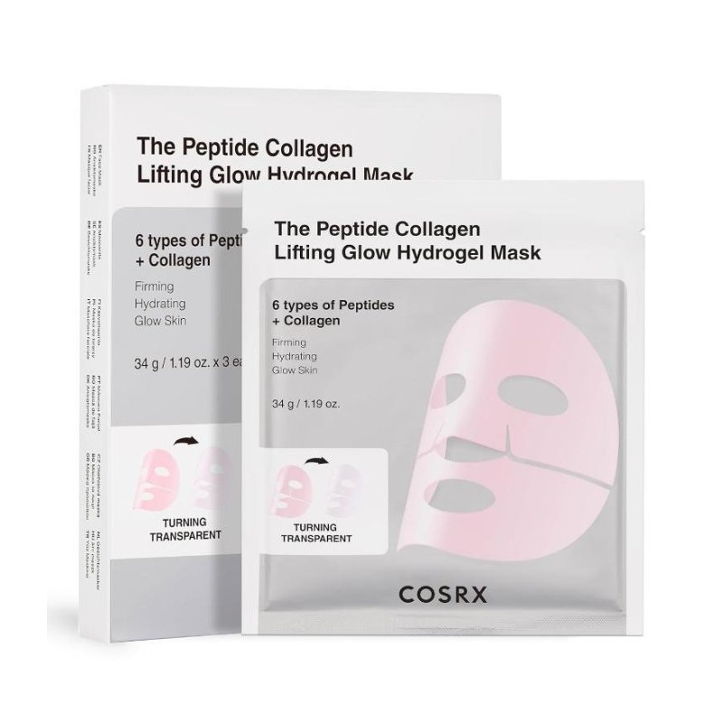Cosrx Peptide Collagen Glow Hydrogel Mask 3 Pack Маска за лице