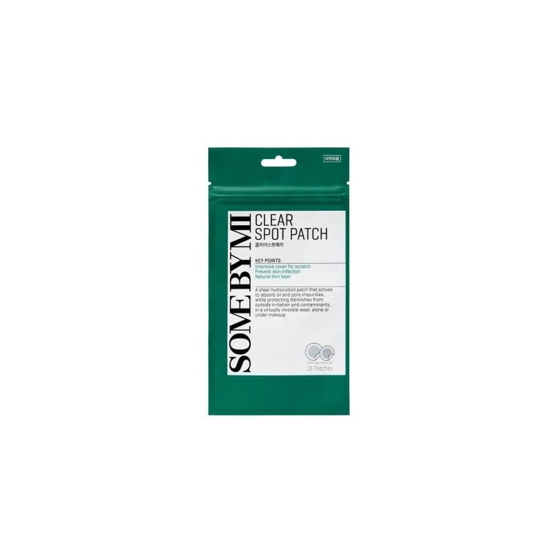 Some By Mi 30 Days Miracle Clear Spot Patch 18 Count - Invisible Spot Sticker for Sensitive Skin