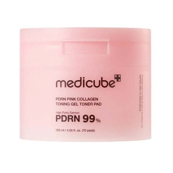 MediCube PDRN Pink Collagen Toning Gel Toner Pad 70 броя