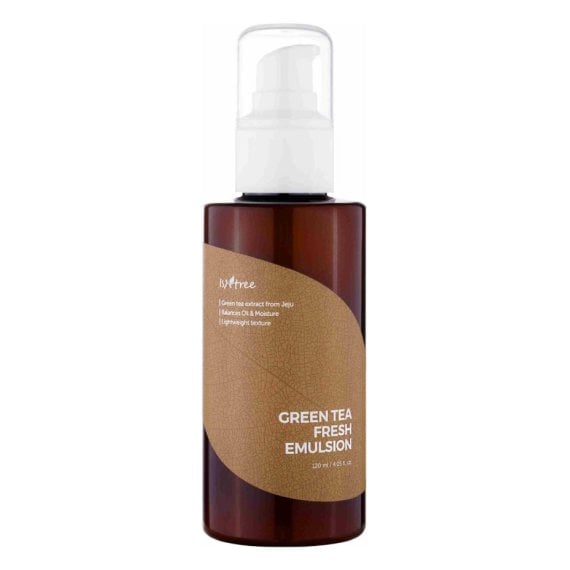Isntree Green Tea Fresh Emulsion ефективна емулсия за мазна кожа
