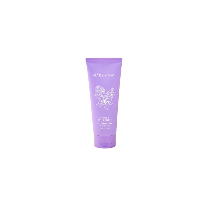 Mary & May White Collagen Cleansing Foam почистваща пяна за лице с морски колаген