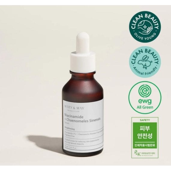 Mary & May Niacinamide + Chaenomeles Sinensis Serum Серум за лице с китайска дюля и ниацинамид