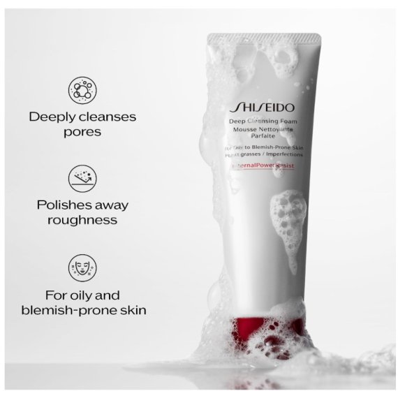 Shiseido Deep Cleansing Foam Дълбокопочистваща пяна за лице за нормална към смесена кожа