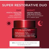Clarins Super Restorative Night Cream Нощен възстановяващ крем против бръчки за зряла кожа с лифтинг ефект