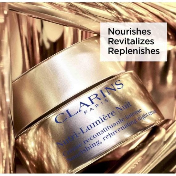 Clarins Nutri Lumiere Nuit Нощен възстановяващ подмладяващ крем против бръчки за зряла кожа