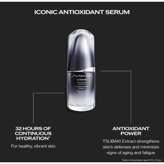 Shiseido Men Ultimune Power Infusing Concentrate Серум концентрат за лице за мъже