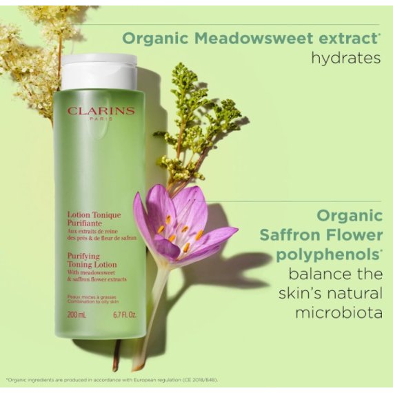 Clarins Purifying Toning Lotion Почистващ тоник за мазна кожа