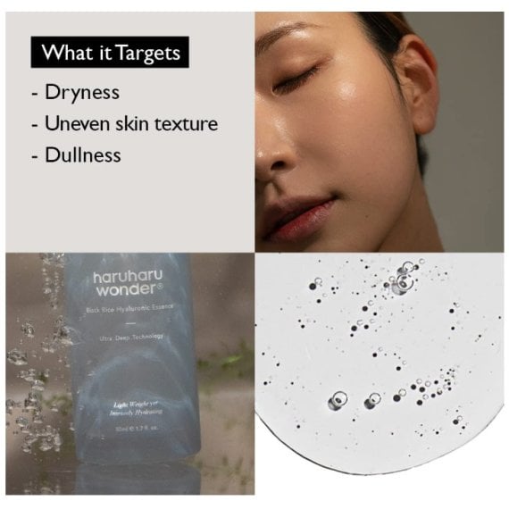 Haruharu Wonder Black Rice Hyaluronic Essence Есенция за лице с черен ориз и хиалурон