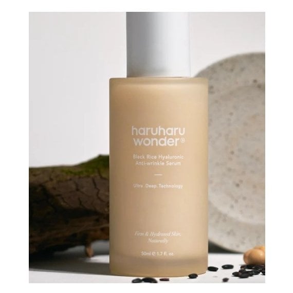 Haruharu Wonder Black Rice Hyaluronic Anti-wrinkle Serum серум за лице с черен ориз и хиалурон