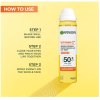Garnier Skin Naturals Vitamin C Over Make-Up UV Mist SPF50+ Слънцезащитен спрей за лице